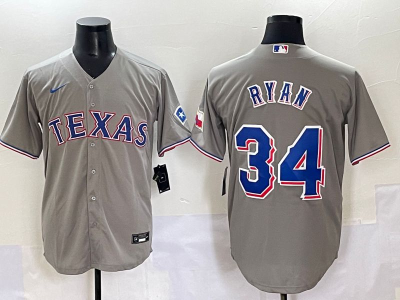 Men 2025 Texas Rangers #34 Ryan Grey Game Nike MLB Jersey style 1
